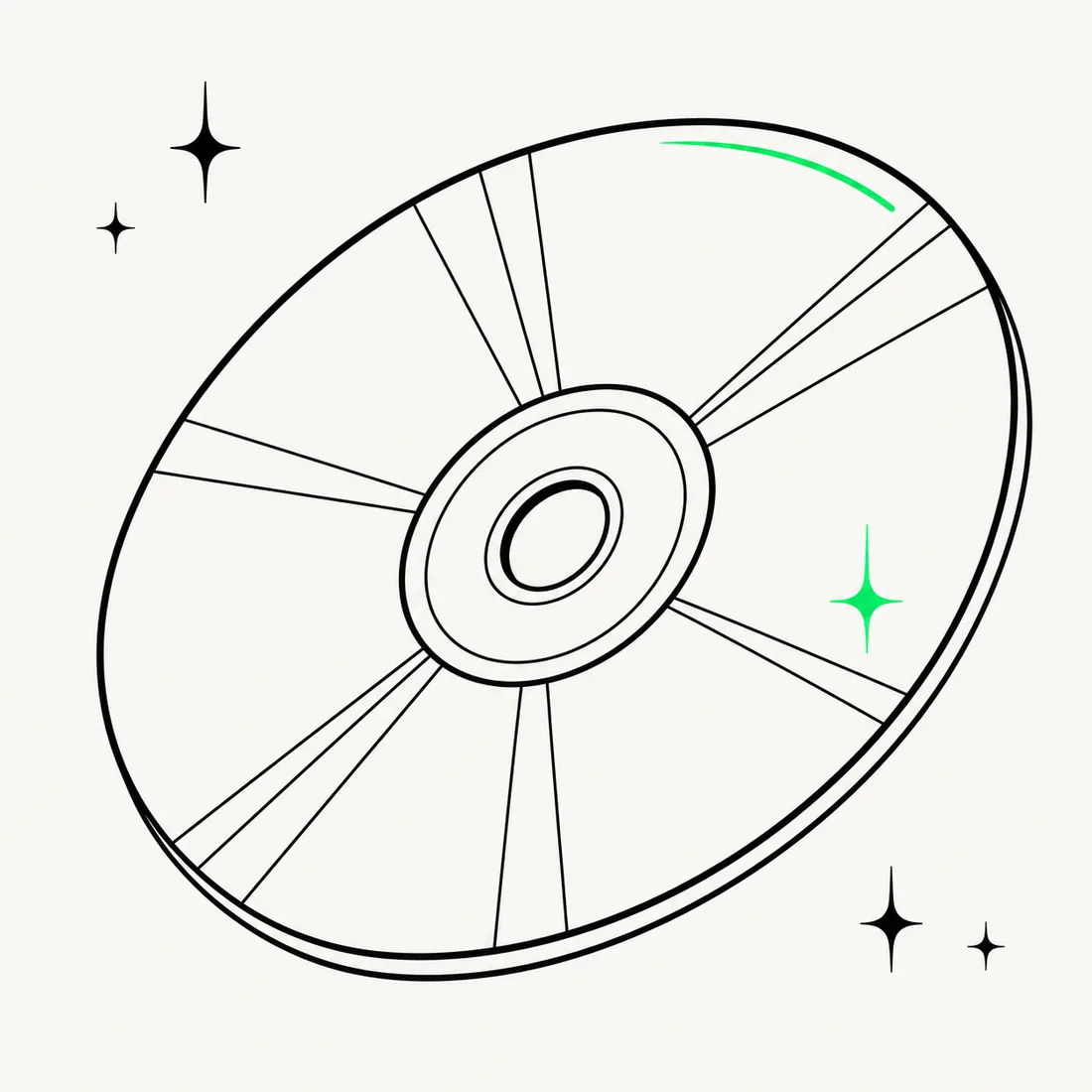 Illustration of a DVD disc
